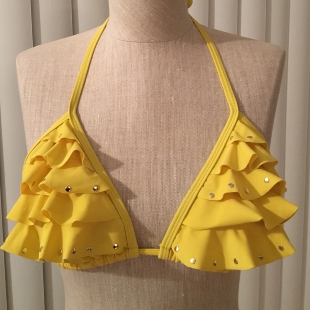 Woman’s Yellow Bikini Top